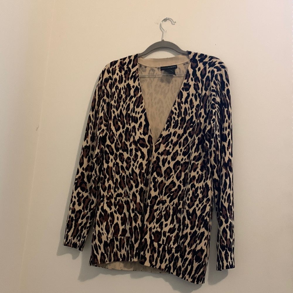 Grace Elements Cheetah Cardigan